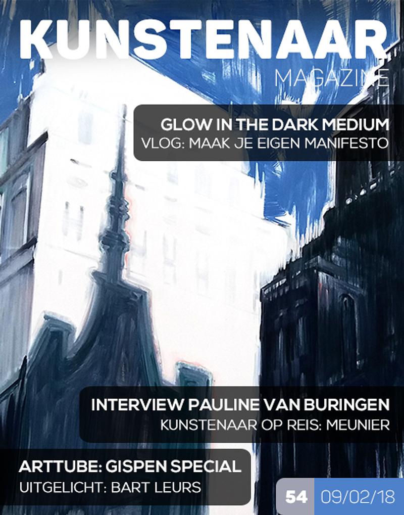 Interview en cover 'Kunstenaar Magazine'